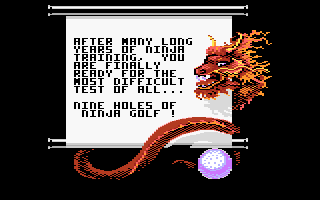 Ninja Golf screenshot 5 for Atari 7800